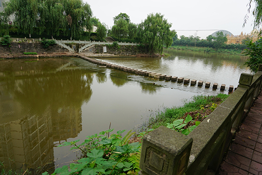 我公司調(diào)研大英縣小溪河景觀改造項目、魁山公園改造項目